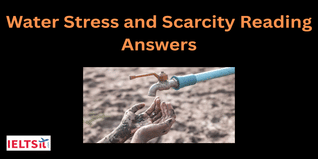 Water Stress and Scarcity Reading Answers